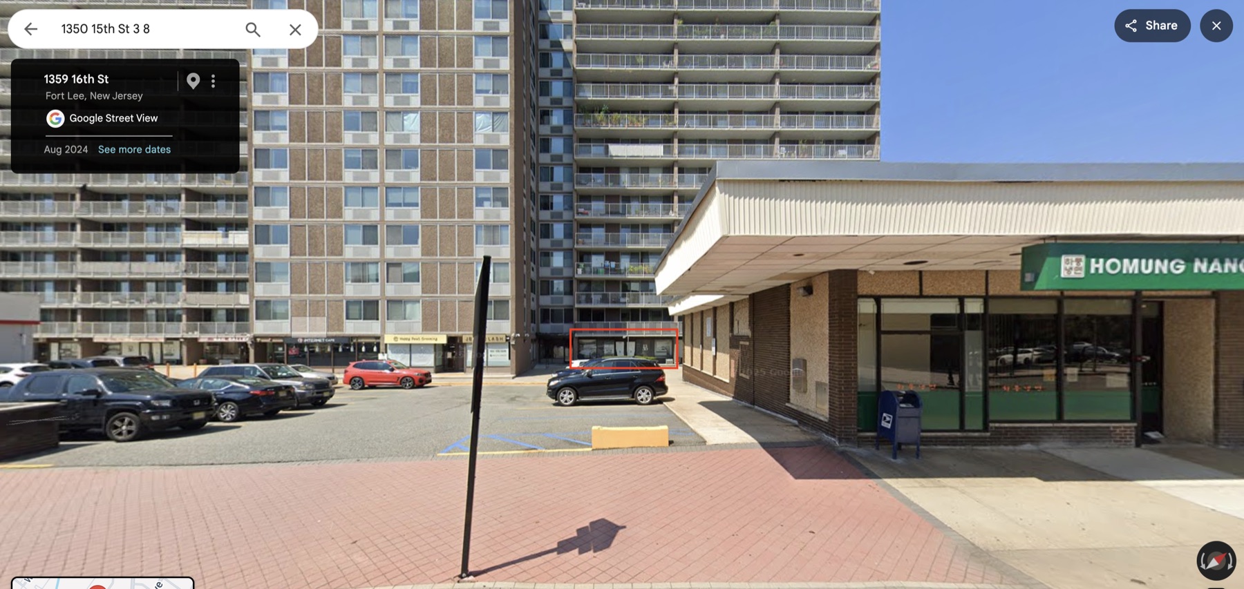 Street view of the CoreFlow Movement building entrance area